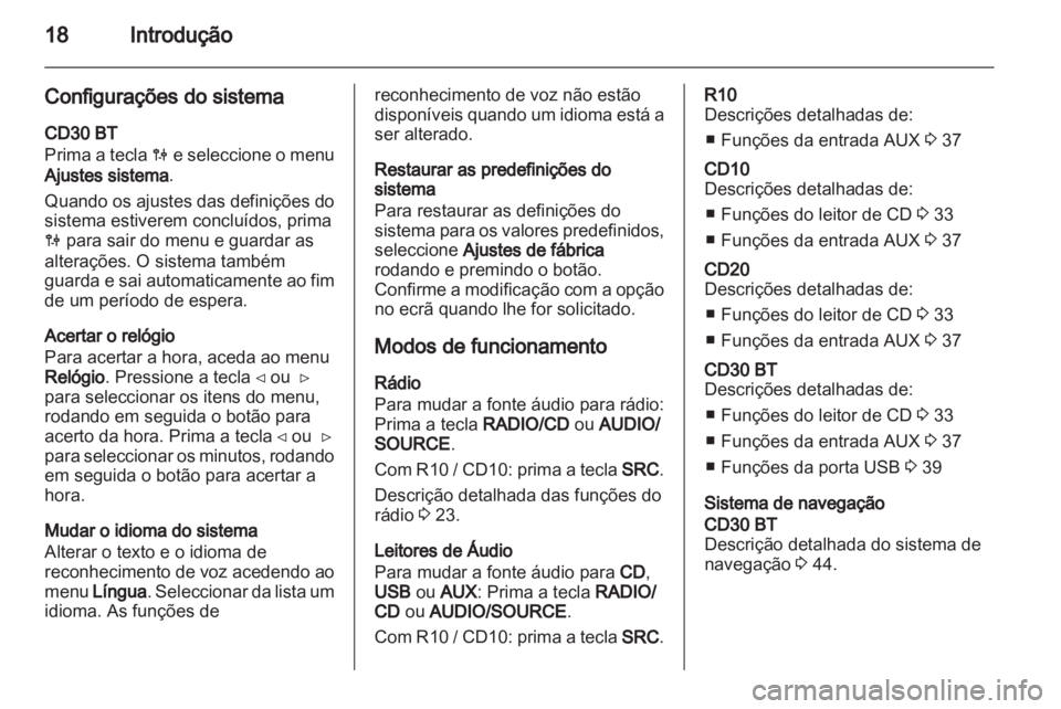 OPEL MOVANO_B 2012  Manual de Informação e Lazer (in Portugues) 