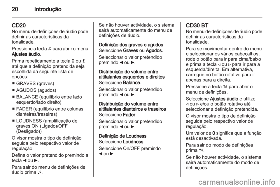 OPEL MOVANO_B 2012  Manual de Informação e Lazer (in Portugues) 