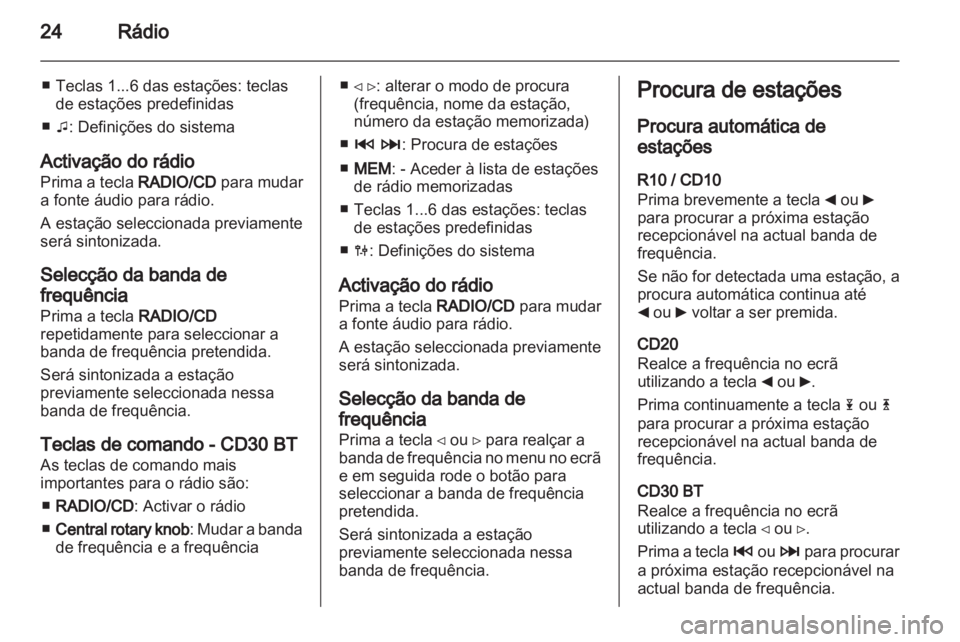 OPEL MOVANO_B 2012  Manual de Informação e Lazer (in Portugues) 
