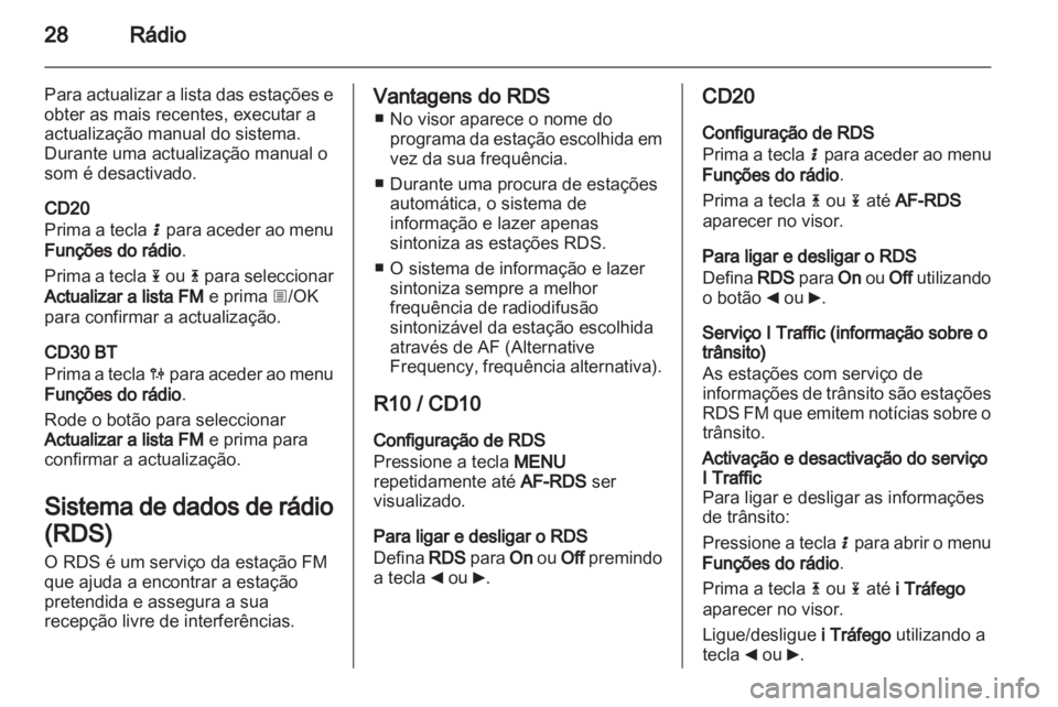 OPEL MOVANO_B 2012  Manual de Informação e Lazer (in Portugues) 