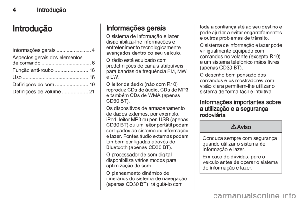 OPEL MOVANO_B 2012  Manual de Informação e Lazer (in Portugues) 