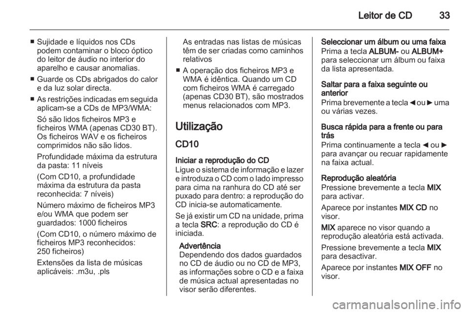 OPEL MOVANO_B 2012  Manual de Informação e Lazer (in Portugues) 