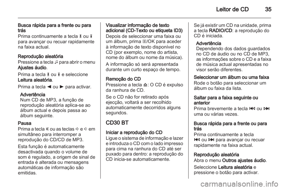 OPEL MOVANO_B 2012  Manual de Informação e Lazer (in Portugues) 