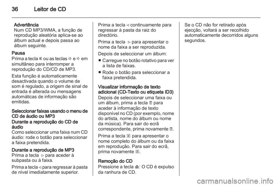 OPEL MOVANO_B 2012  Manual de Informação e Lazer (in Portugues) 