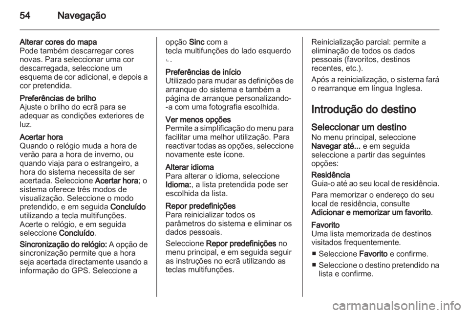OPEL MOVANO_B 2012  Manual de Informação e Lazer (in Portugues) 