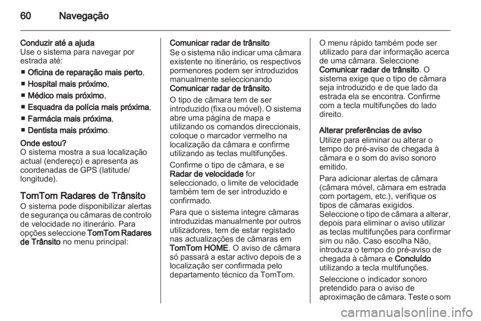 OPEL MOVANO_B 2012  Manual de Informação e Lazer (in Portugues) 