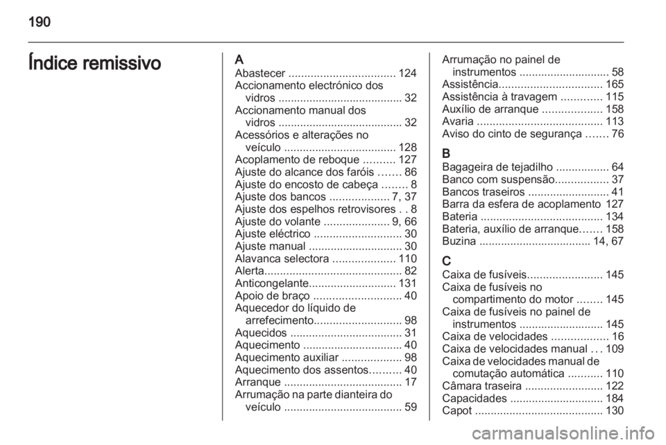 OPEL MOVANO_B 2012  Manual de Instruções (in Portugues) 