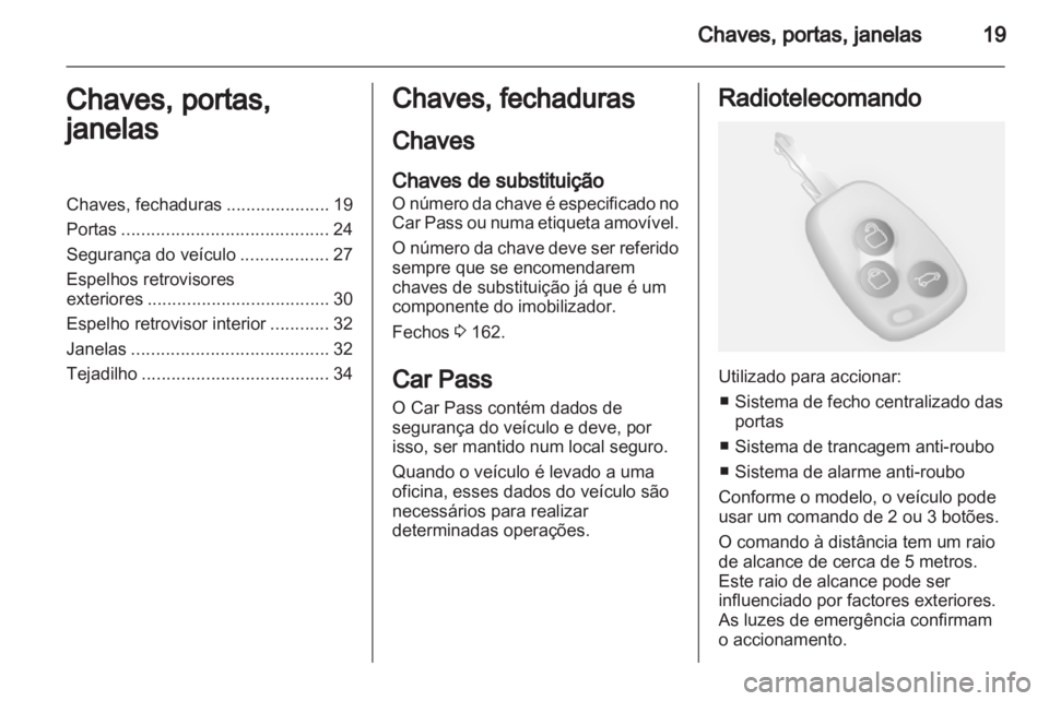 OPEL MOVANO_B 2012  Manual de Instruções (in Portugues) 