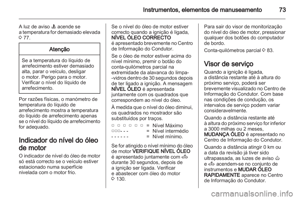 OPEL MOVANO_B 2012  Manual de Instruções (in Portugues) 