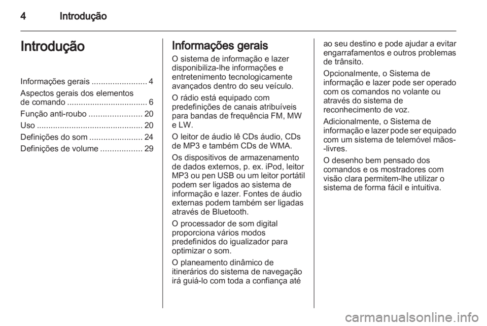 OPEL MOVANO_B 2012.5  Manual de Informação e Lazer (in Portugues) 