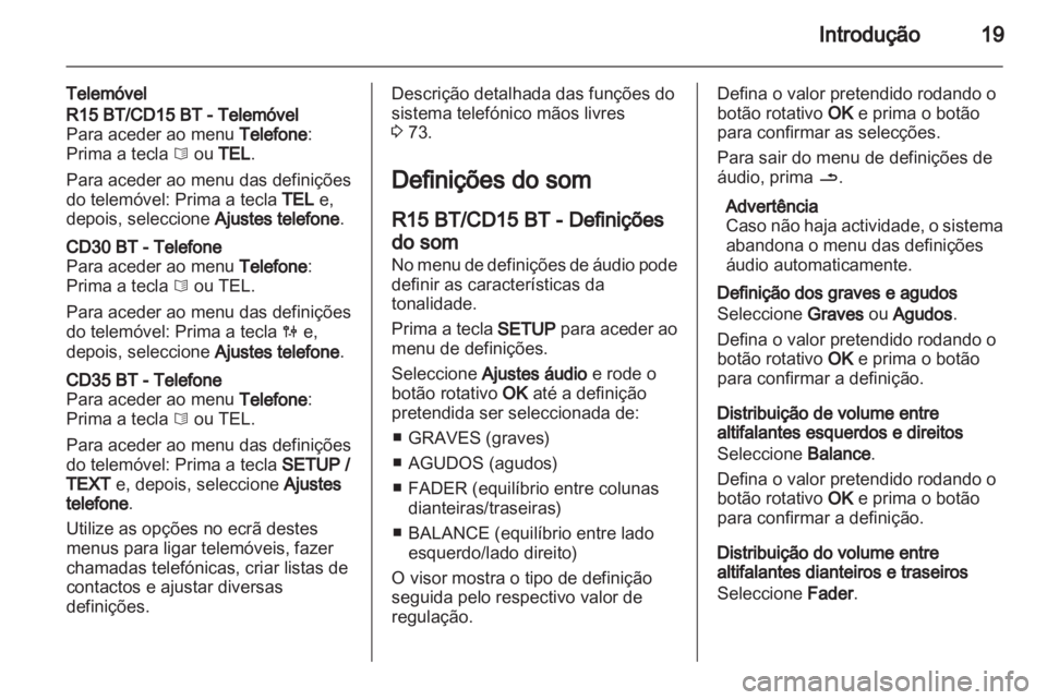 OPEL MOVANO_B 2013.5  Manual de Informação e Lazer (in Portugues) 