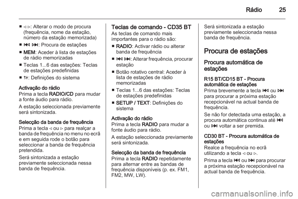 OPEL MOVANO_B 2013.5  Manual de Informação e Lazer (in Portugues) 