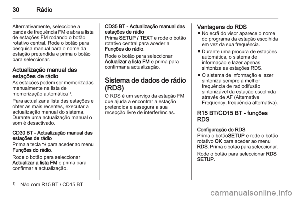 OPEL MOVANO_B 2013.5  Manual de Informação e Lazer (in Portugues) 