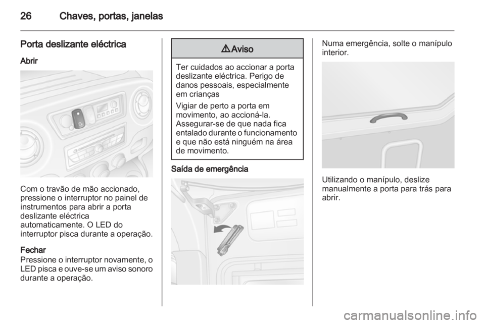 OPEL MOVANO_B 2013.5  Manual de Instruções (in Portugues) 