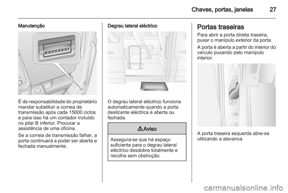 OPEL MOVANO_B 2013.5  Manual de Instruções (in Portugues) 