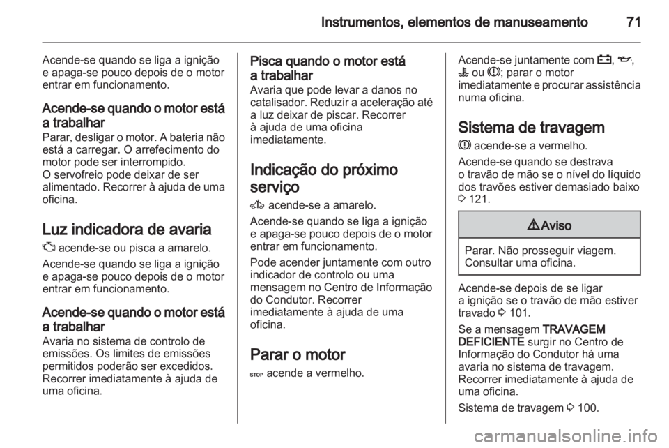 OPEL VIVARO 2011  Manual de Instruções (in Portugues) 