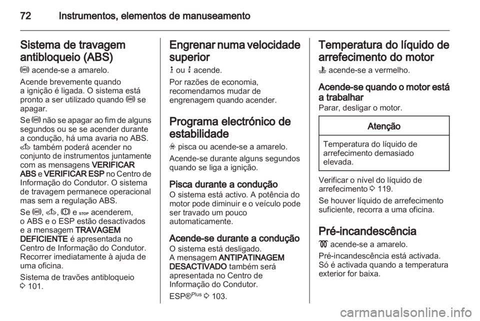OPEL VIVARO 2011  Manual de Instruções (in Portugues) 