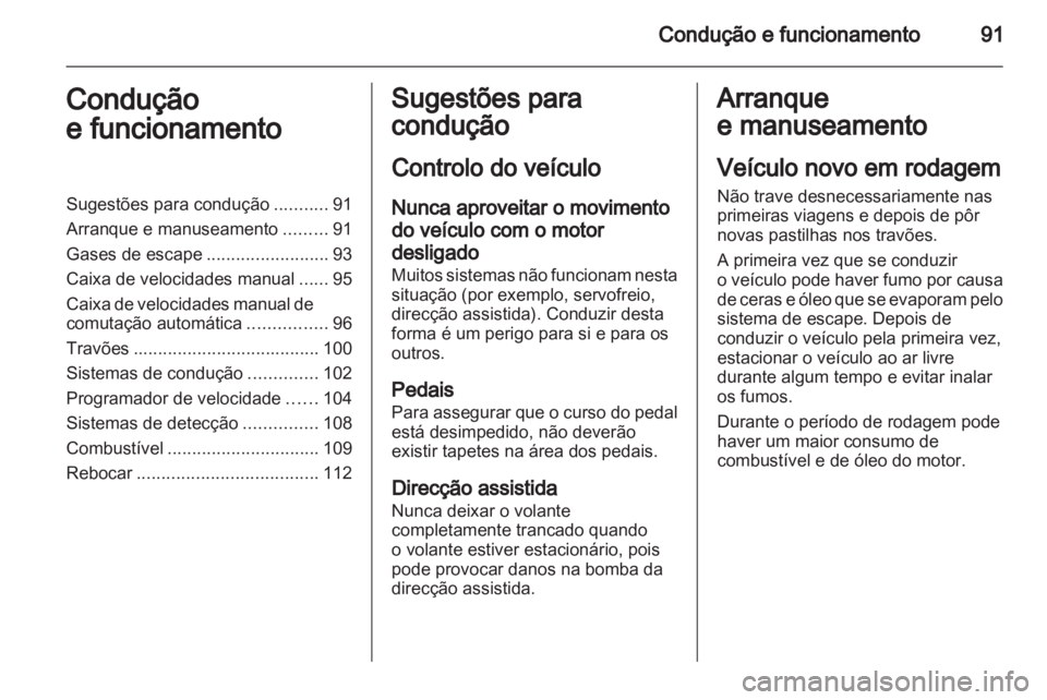 OPEL VIVARO 2011  Manual de Instruções (in Portugues) 