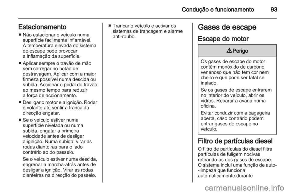 OPEL VIVARO 2011  Manual de Instruções (in Portugues) 