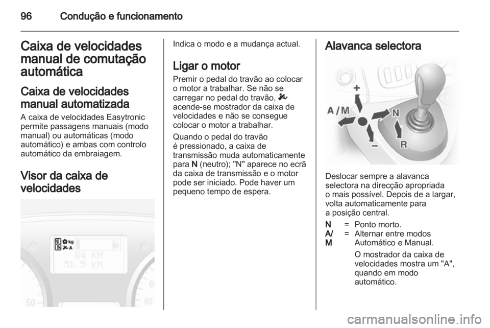 OPEL VIVARO 2011  Manual de Instruções (in Portugues) 