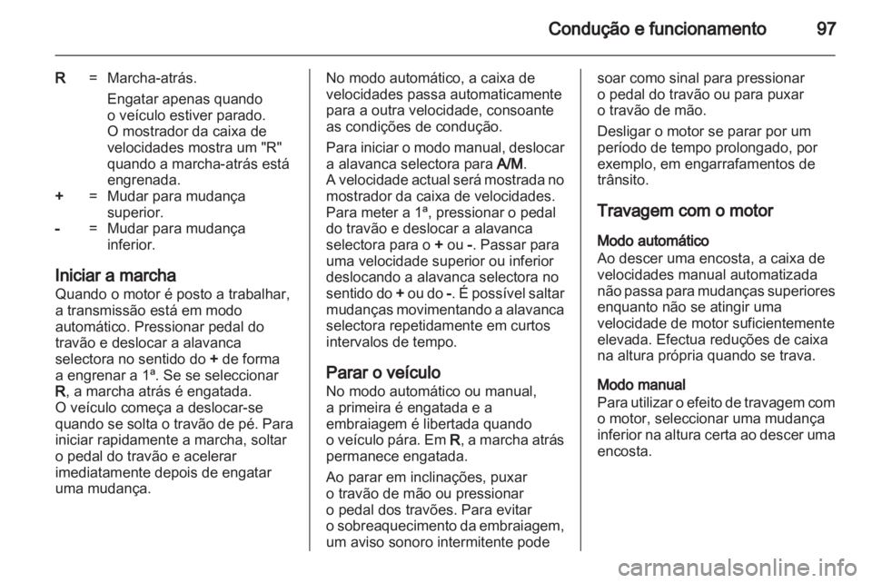 OPEL VIVARO 2011  Manual de Instruções (in Portugues) 