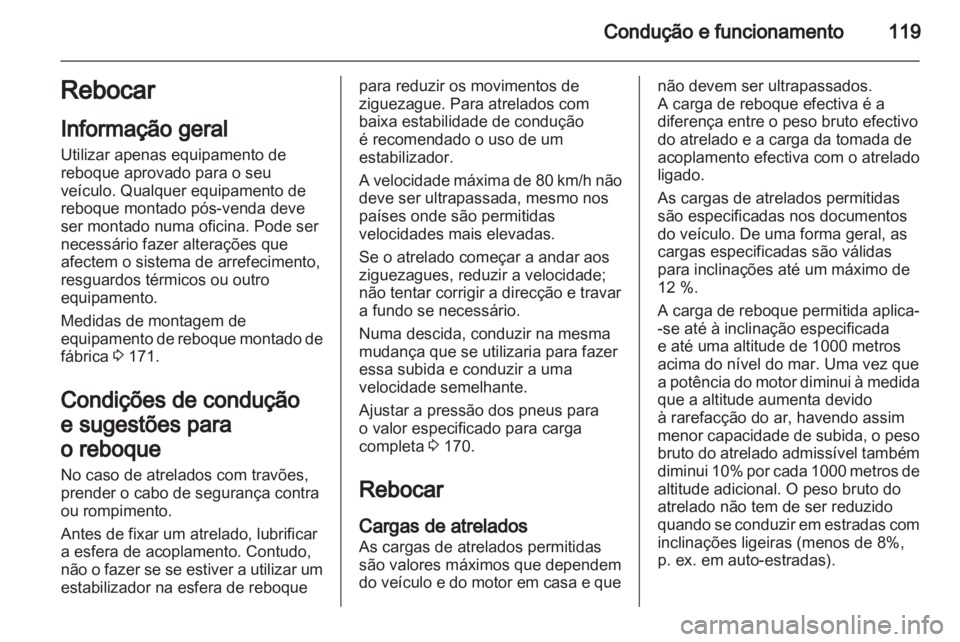 OPEL VIVARO 2011.5  Manual de Instruções (in Portugues) 