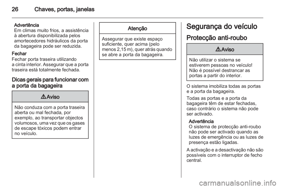OPEL VIVARO 2011.5  Manual de Instruções (in Portugues) 