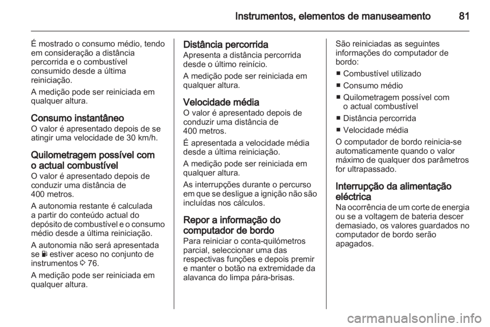OPEL VIVARO 2011.5  Manual de Instruções (in Portugues) 