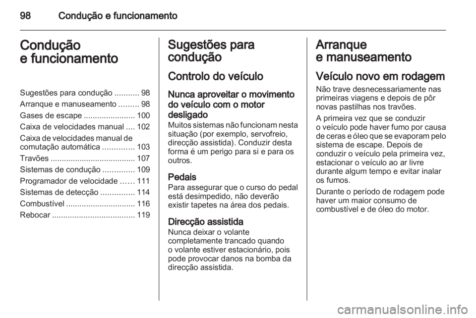 OPEL VIVARO 2011.5  Manual de Instruções (in Portugues) 