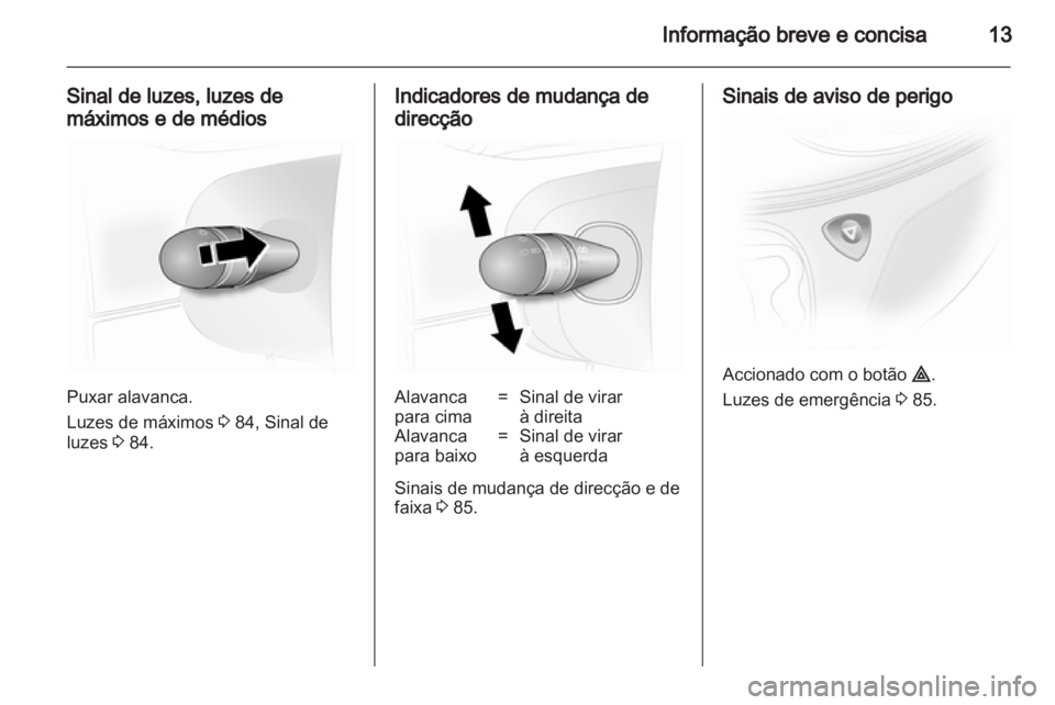 OPEL VIVARO 2012  Manual de Instruções (in Portugues) 
