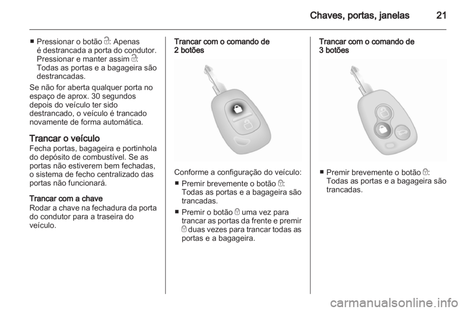 OPEL VIVARO 2012  Manual de Instruções (in Portugues) 