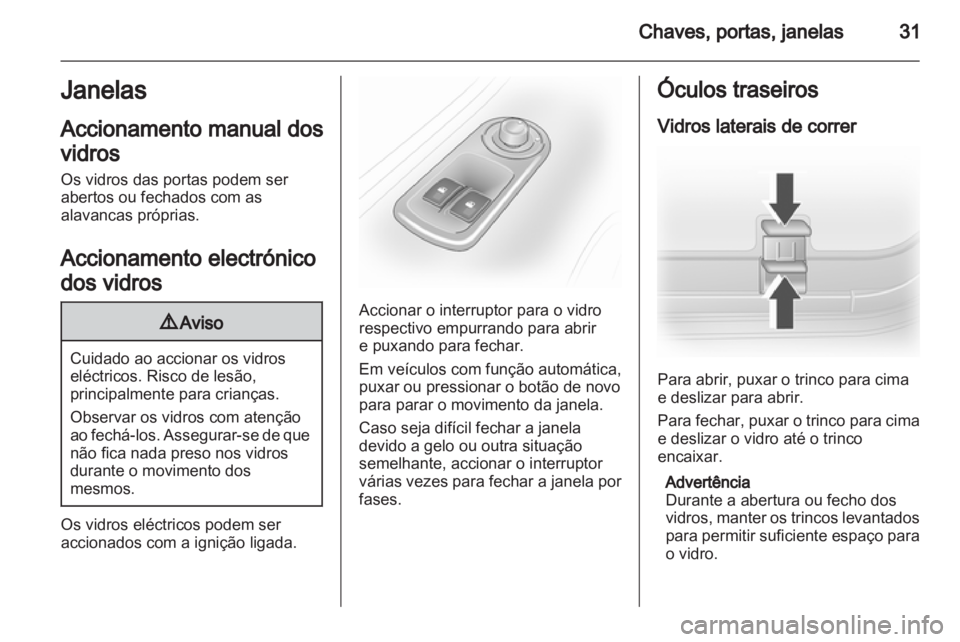OPEL VIVARO 2012  Manual de Instruções (in Portugues) 