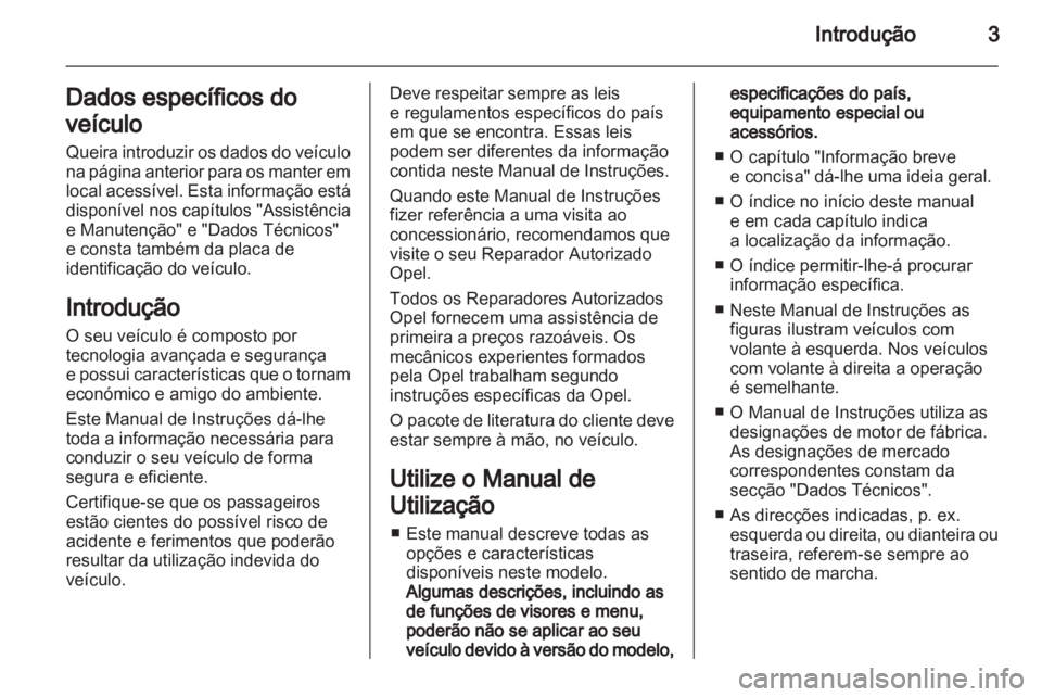 OPEL VIVARO 2012  Manual de Instruções (in Portugues) 
