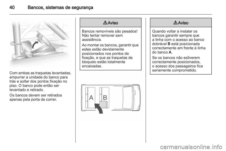OPEL VIVARO 2012  Manual de Instruções (in Portugues) 