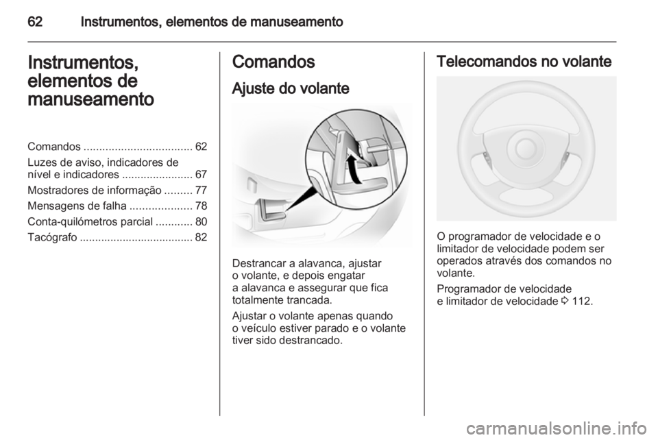 OPEL VIVARO 2012  Manual de Instruções (in Portugues) 