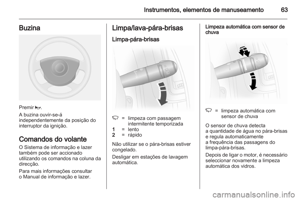 OPEL VIVARO 2012  Manual de Instruções (in Portugues) 