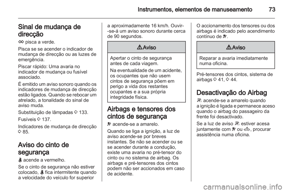OPEL VIVARO 2012  Manual de Instruções (in Portugues) 