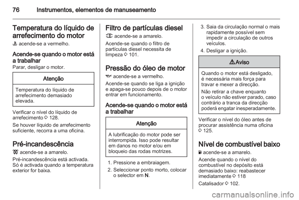 OPEL VIVARO 2012  Manual de Instruções (in Portugues) 