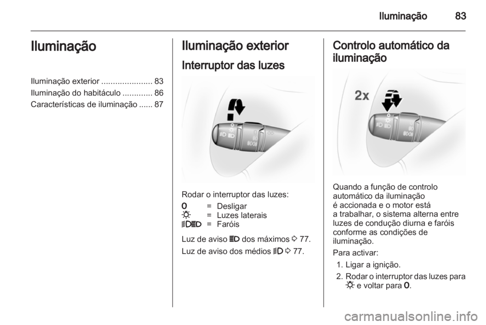 OPEL VIVARO 2012  Manual de Instruções (in Portugues) 