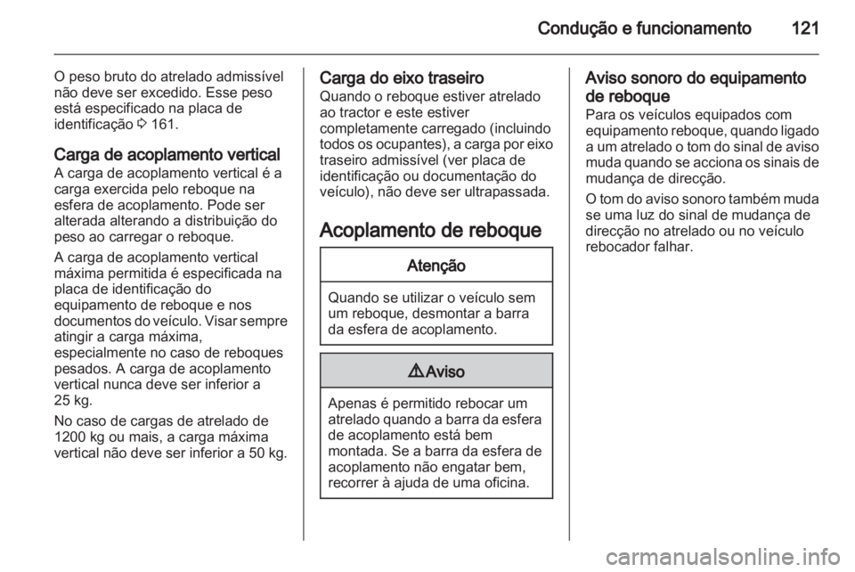 OPEL VIVARO 2013  Manual de Instruções (in Portugues) 
