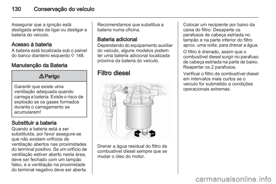 OPEL VIVARO 2013  Manual de Instruções (in Portugues) 