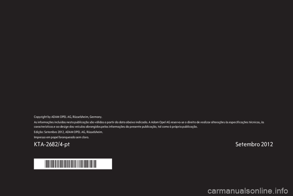 OPEL VIVARO 2013  Manual de Instruções (in Portugues) 