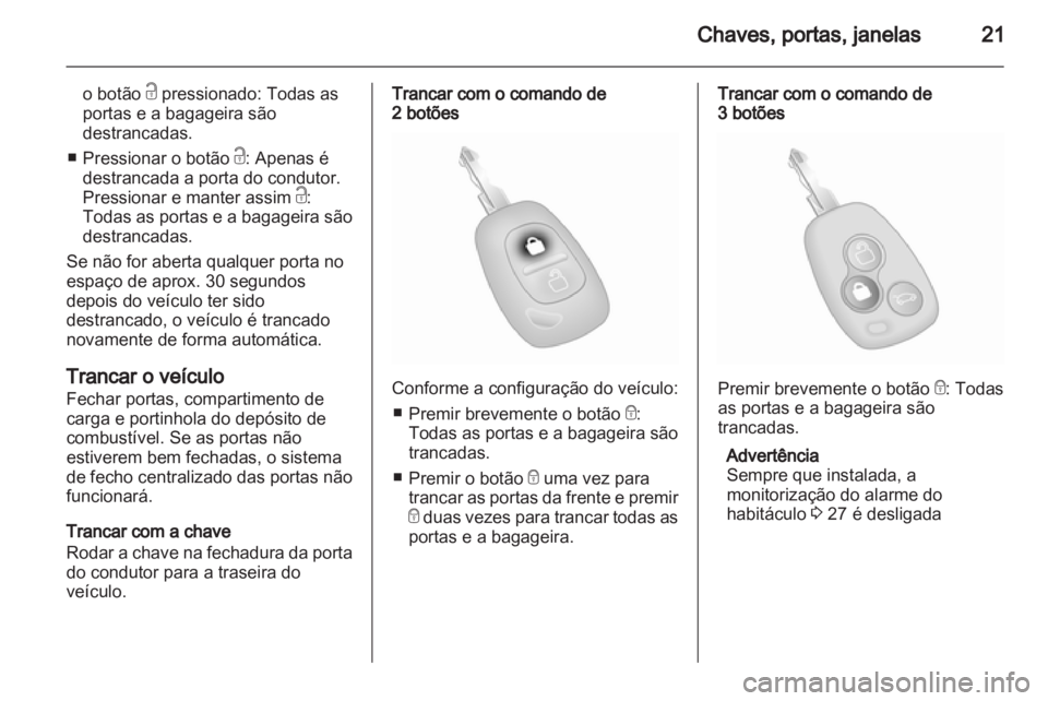OPEL VIVARO 2013  Manual de Instruções (in Portugues) 