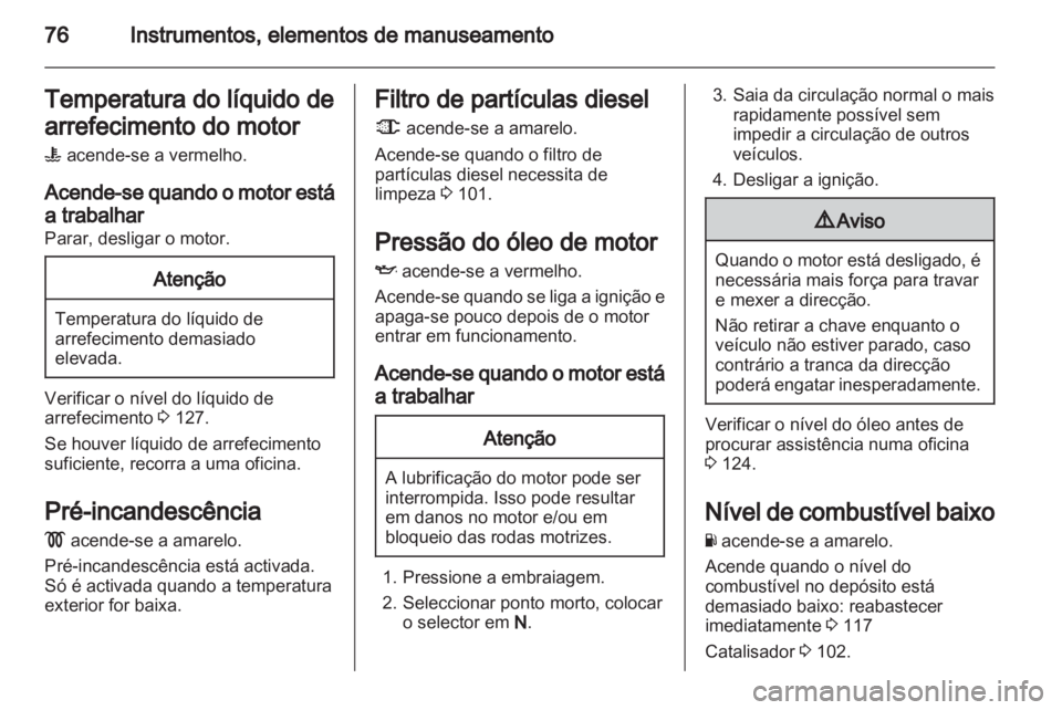 OPEL VIVARO 2013  Manual de Instruções (in Portugues) 