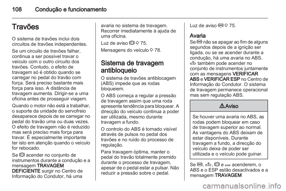 OPEL VIVARO 2013.5  Manual de Instruções (in Portugues) 