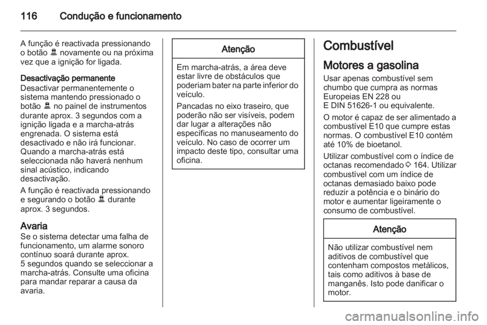 OPEL VIVARO 2013.5  Manual de Instruções (in Portugues) 