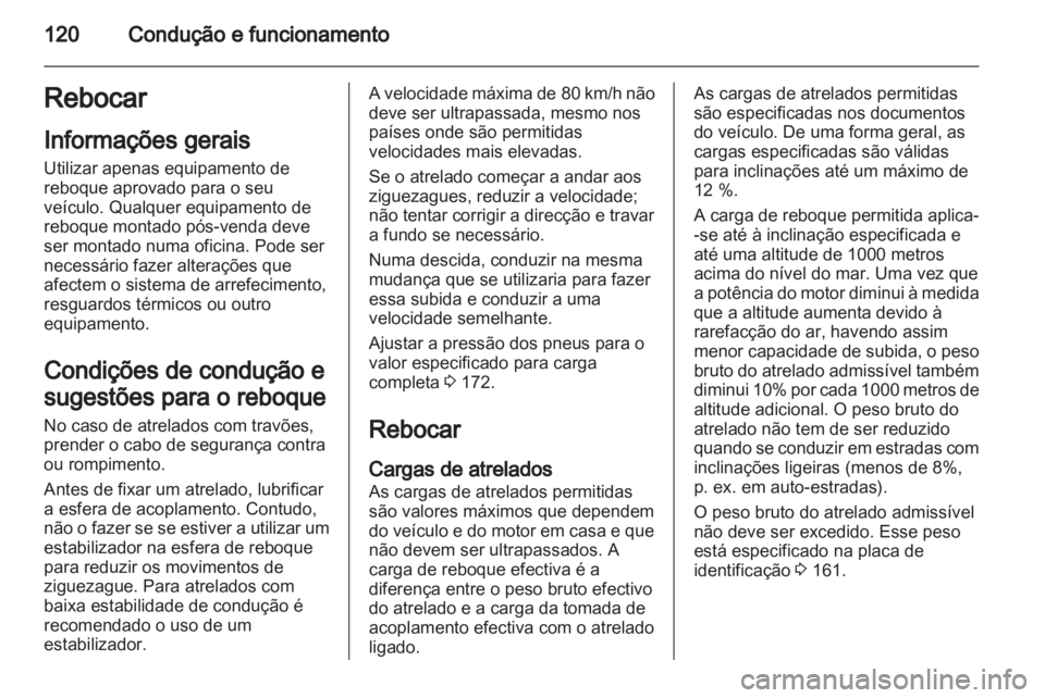 OPEL VIVARO 2013.5  Manual de Instruções (in Portugues) 