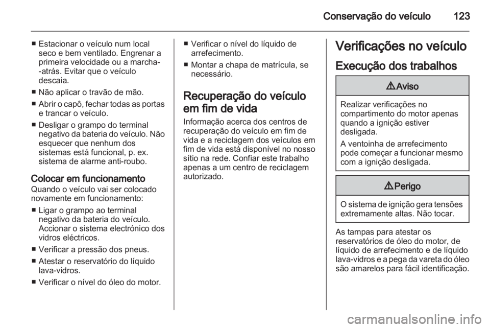 OPEL VIVARO 2013.5  Manual de Instruções (in Portugues) 