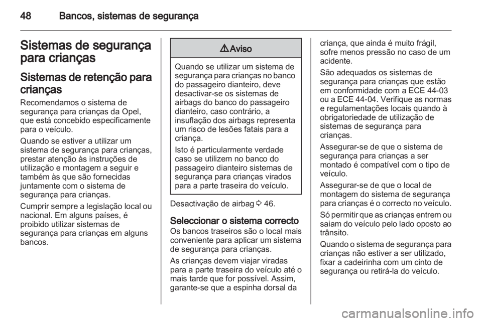 OPEL VIVARO 2013.5  Manual de Instruções (in Portugues) 