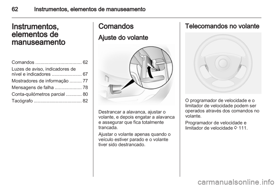 OPEL VIVARO 2013.5  Manual de Instruções (in Portugues) 